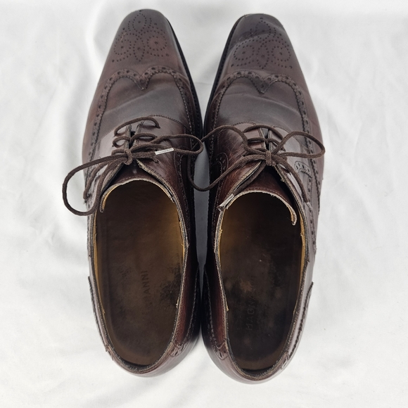 Magnanni Sergio Wingtip Oxford 13974 Brown Leather Dress Shoes Mens Size 12 M main image 6